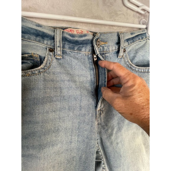 Mossimo  mens 32x30 jeans blue distressed relaxed fit - Picture 2 of 13